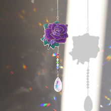 Load image into Gallery viewer, Diamond Drill Rainbow Collection Hang Crystal Prisms Wind Chime (Rose)
