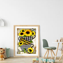 Load image into Gallery viewer, Sunflower 30x40cm(canvas) full round drill diamond painting
