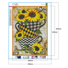 Load image into Gallery viewer, Sunflower 30x40cm(canvas) full round drill diamond painting
