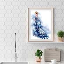 Load image into Gallery viewer, Princess Dress 40x50cm(canvas) full round drill diamond painting
