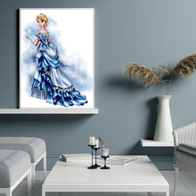 Load image into Gallery viewer, Princess Dress 40x50cm(canvas) full round drill diamond painting
