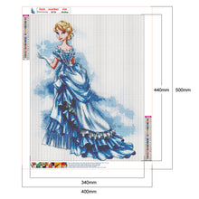 Load image into Gallery viewer, Princess Dress 40x50cm(canvas) full round drill diamond painting
