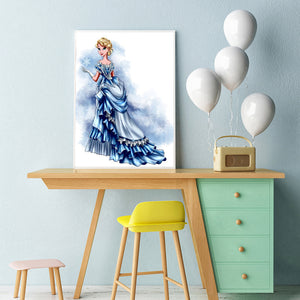 Princess Dress 40x50cm(canvas) full round drill diamond painting