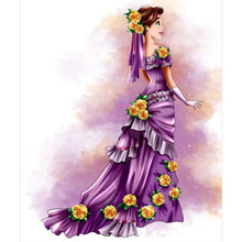 Load image into Gallery viewer, Princess Dress 40x50cm(canvas) full round drill diamond painting
