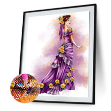 Load image into Gallery viewer, Princess Dress 40x50cm(canvas) full round drill diamond painting
