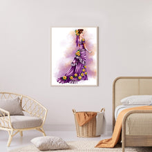 Load image into Gallery viewer, Princess Dress 40x50cm(canvas) full round drill diamond painting
