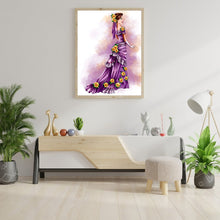 Load image into Gallery viewer, Princess Dress 40x50cm(canvas) full round drill diamond painting
