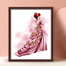 Load image into Gallery viewer, Princess Dress 40x50cm(canvas) full round drill diamond painting
