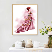 Load image into Gallery viewer, Princess Dress 40x50cm(canvas) full round drill diamond painting
