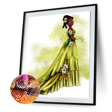 Load image into Gallery viewer, Princess Dress 40x50cm(canvas) full round drill diamond painting
