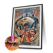 Load image into Gallery viewer, Flag Eagle 30x40cm(canvas) full round drill diamond painting
