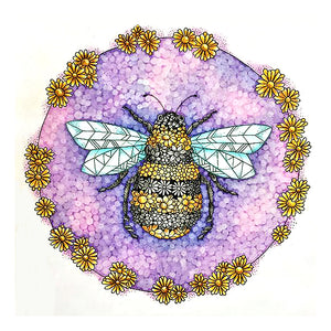 Bee 30x30cm(canvas) full crystal drill diamond painting