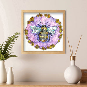 Bee 30x30cm(canvas) full crystal drill diamond painting