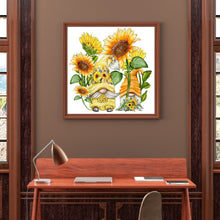 Load image into Gallery viewer, Goblin &amp; Sunflower 35x35cm(canvas) full round drill diamond painting
