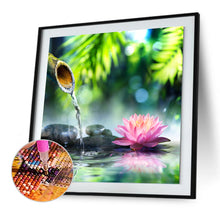 Load image into Gallery viewer, Lotus 30x30cm(canvas) full round drill diamond painting
