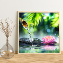 Load image into Gallery viewer, Lotus 30x30cm(canvas) full round drill diamond painting
