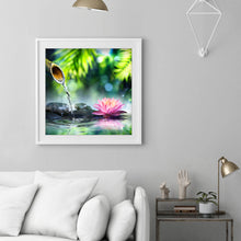 Load image into Gallery viewer, Lotus 30x30cm(canvas) full round drill diamond painting
