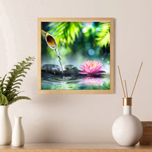 Load image into Gallery viewer, Lotus 30x30cm(canvas) full round drill diamond painting
