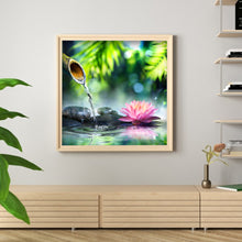 Load image into Gallery viewer, Lotus 30x30cm(canvas) full round drill diamond painting
