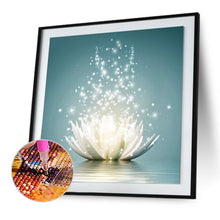 Load image into Gallery viewer, Lotus 30x30cm(canvas) full round drill diamond painting
