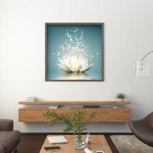 Load image into Gallery viewer, Lotus 30x30cm(canvas) full round drill diamond painting
