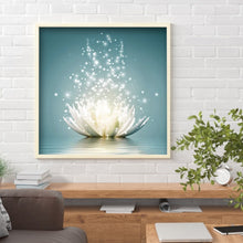 Load image into Gallery viewer, Lotus 30x30cm(canvas) full round drill diamond painting
