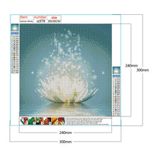 Load image into Gallery viewer, Lotus 30x30cm(canvas) full round drill diamond painting
