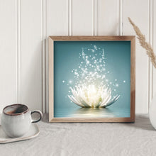 Load image into Gallery viewer, Lotus 30x30cm(canvas) full round drill diamond painting
