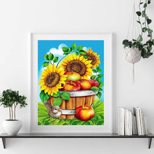 Load image into Gallery viewer, Sunflower &amp; Bird 30x40cm(canvas) full round drill diamond painting
