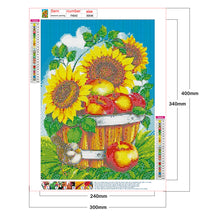 Load image into Gallery viewer, Sunflower &amp; Bird 30x40cm(canvas) full round drill diamond painting
