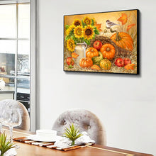 Load image into Gallery viewer, Pumpkins &amp; Sunflowers 40x30cm(canvas) full round drill diamond painting
