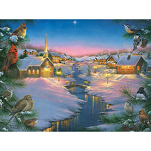 Load image into Gallery viewer, Snow Village 50x40cm(canvas) full round drill diamond painting
