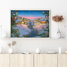 Load image into Gallery viewer, Snow Village 50x40cm(canvas) full round drill diamond painting
