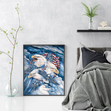 Load image into Gallery viewer, Flag Eagle 40x50cm(canvas) full round drill diamond painting
