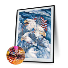 Load image into Gallery viewer, Flag Eagle 40x50cm(canvas) full round drill diamond painting
