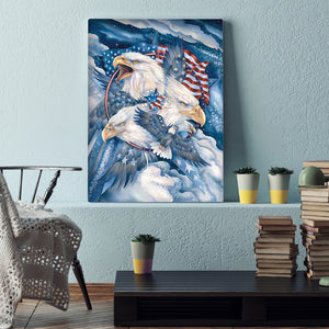 Flag Eagle 40x50cm(canvas) full round drill diamond painting