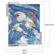 Load image into Gallery viewer, Flag Eagle 40x50cm(canvas) full round drill diamond painting
