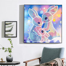 Load image into Gallery viewer, Rabbit 30x30cm(canvas) partial special shaped drill diamond painting
