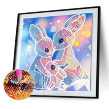 Load image into Gallery viewer, Rabbit 30x30cm(canvas) partial special shaped drill diamond painting
