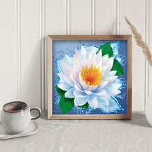 Load image into Gallery viewer, Lotus 30x30cm(canvas) full round drill diamond painting
