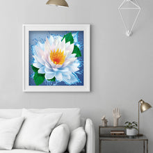 Load image into Gallery viewer, Lotus 30x30cm(canvas) full round drill diamond painting
