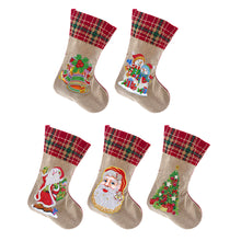 Load image into Gallery viewer, DIY 5D Diamond Painting Xmas Rhinestone Sock Art Embroidery Mosaic Gift Bag
