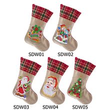 Load image into Gallery viewer, DIY 5D Diamond Painting Xmas Rhinestone Sock Art Embroidery Mosaic Gift Bag

