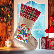 Load image into Gallery viewer, DIY 5D Diamond Painting Xmas Rhinestone Sock Art Embroidery Mosaic Gift Bag

