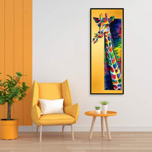 Load image into Gallery viewer, Colorful Giraffe 30x80cm(canvas) full round drill diamond painting
