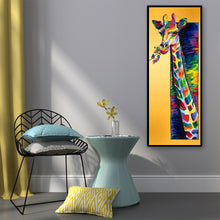 Load image into Gallery viewer, Colorful Giraffe 30x80cm(canvas) full round drill diamond painting
