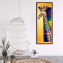 Load image into Gallery viewer, Colorful Giraffe 30x80cm(canvas) full round drill diamond painting
