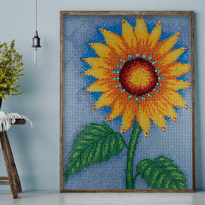 Sunflower 30x40cm(canvas) full crystal drill diamond painting