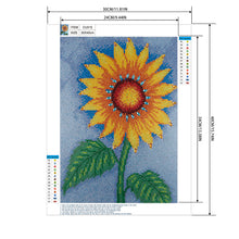 Load image into Gallery viewer, Sunflower 30x40cm(canvas) full crystal drill diamond painting
