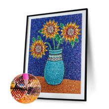 Load image into Gallery viewer, Sunflower 30x40cm(canvas) full crystal drill diamond painting
